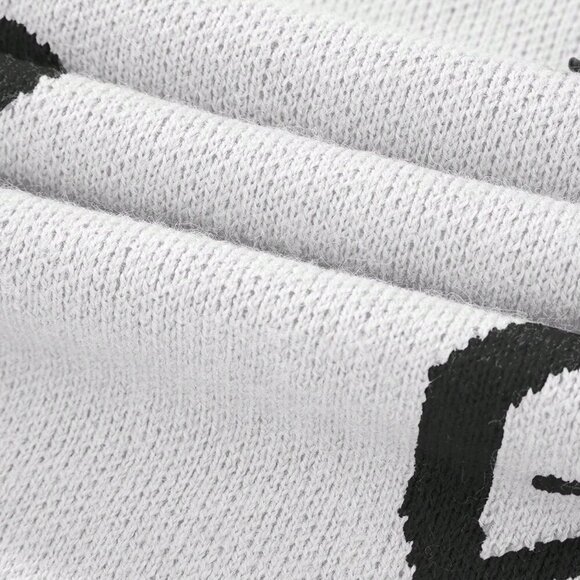 Casual Women's Jacquard Bow Print Round Neck Long Sleeved sweater top - Picture 8 of 8